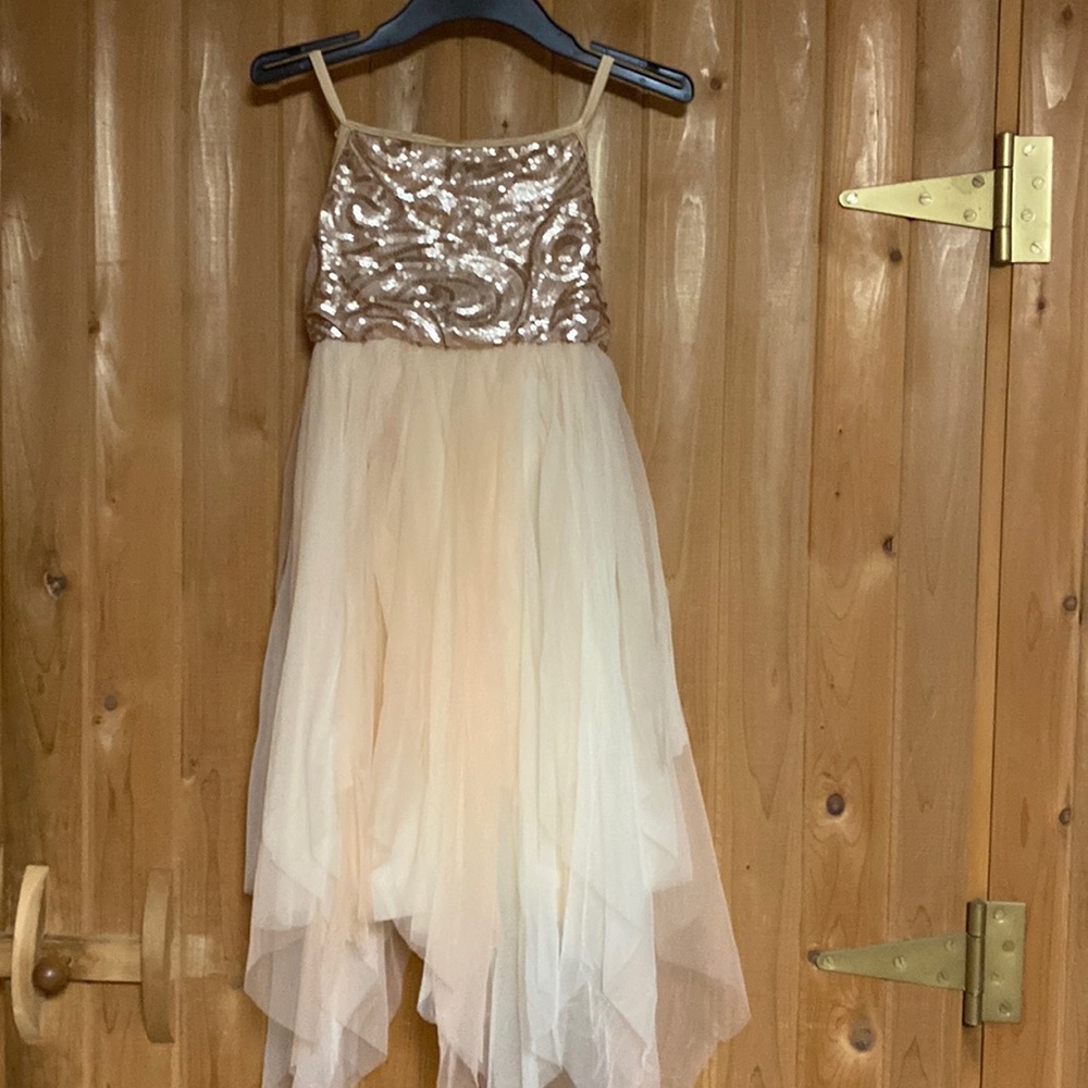 Darling unaltered blush dance costume matching headband